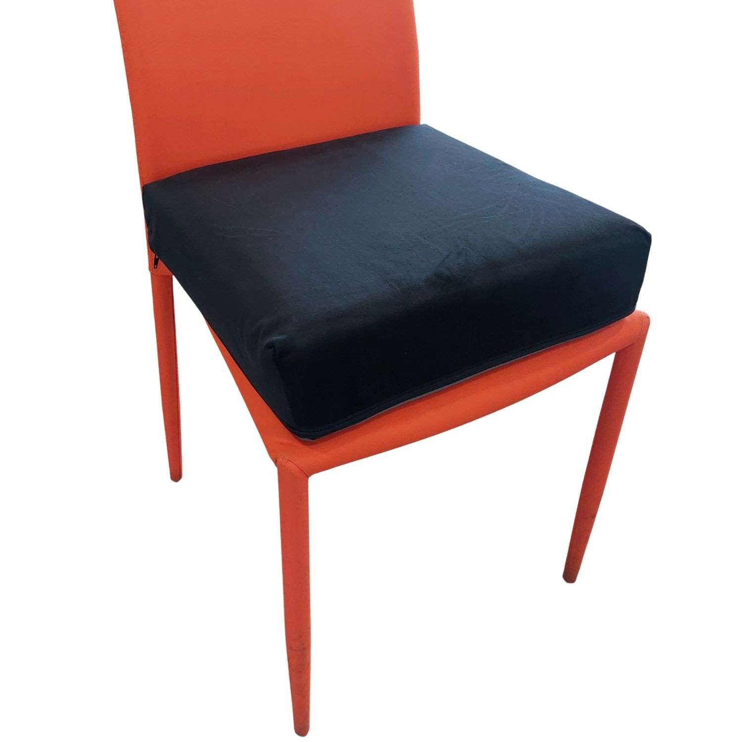 Kissen zur Sitzerhöhung 10 cm mit Anti-Rutsch-Unterseite - schwarz